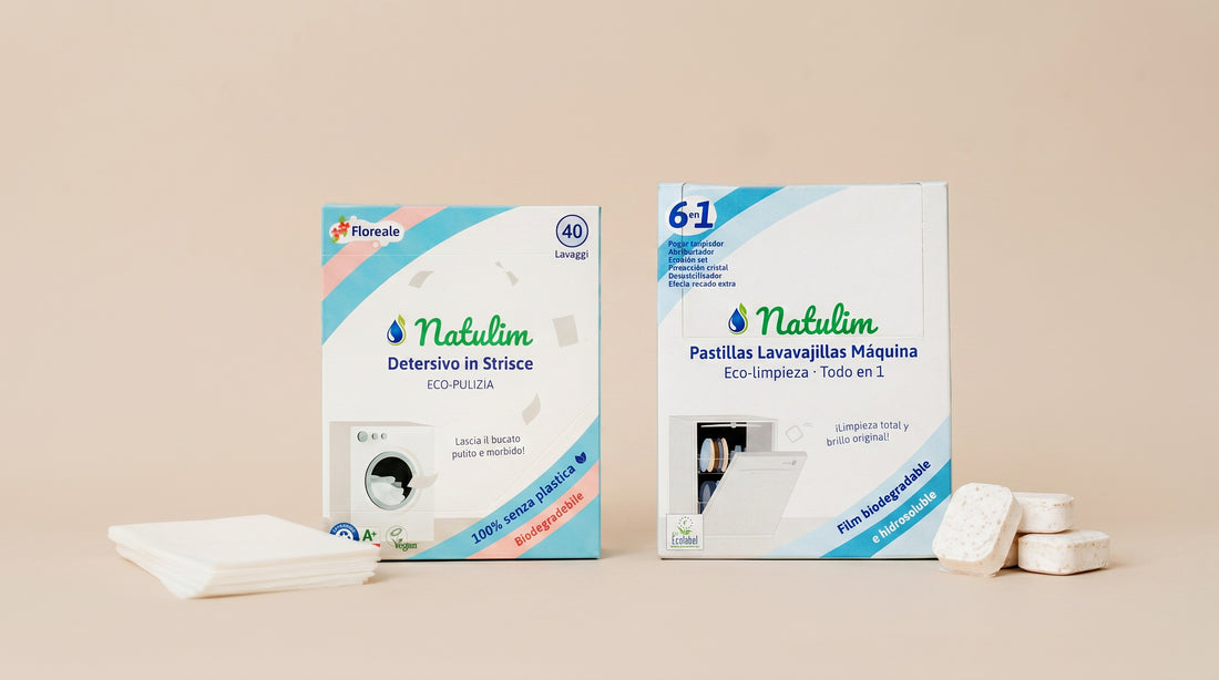 Detersivo in Fogli vs Pastiglie Lavastoviglie Natulim: confronto