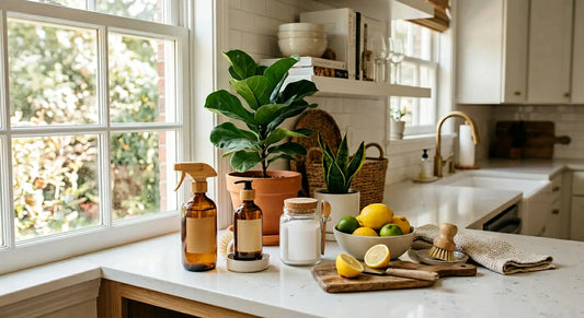 Pulizia ecologica della casa con prodotti naturali e senza plastica