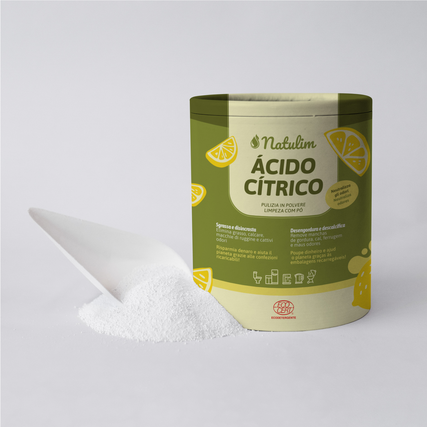 Acido Citrico (500g) - Detergente Multiuso