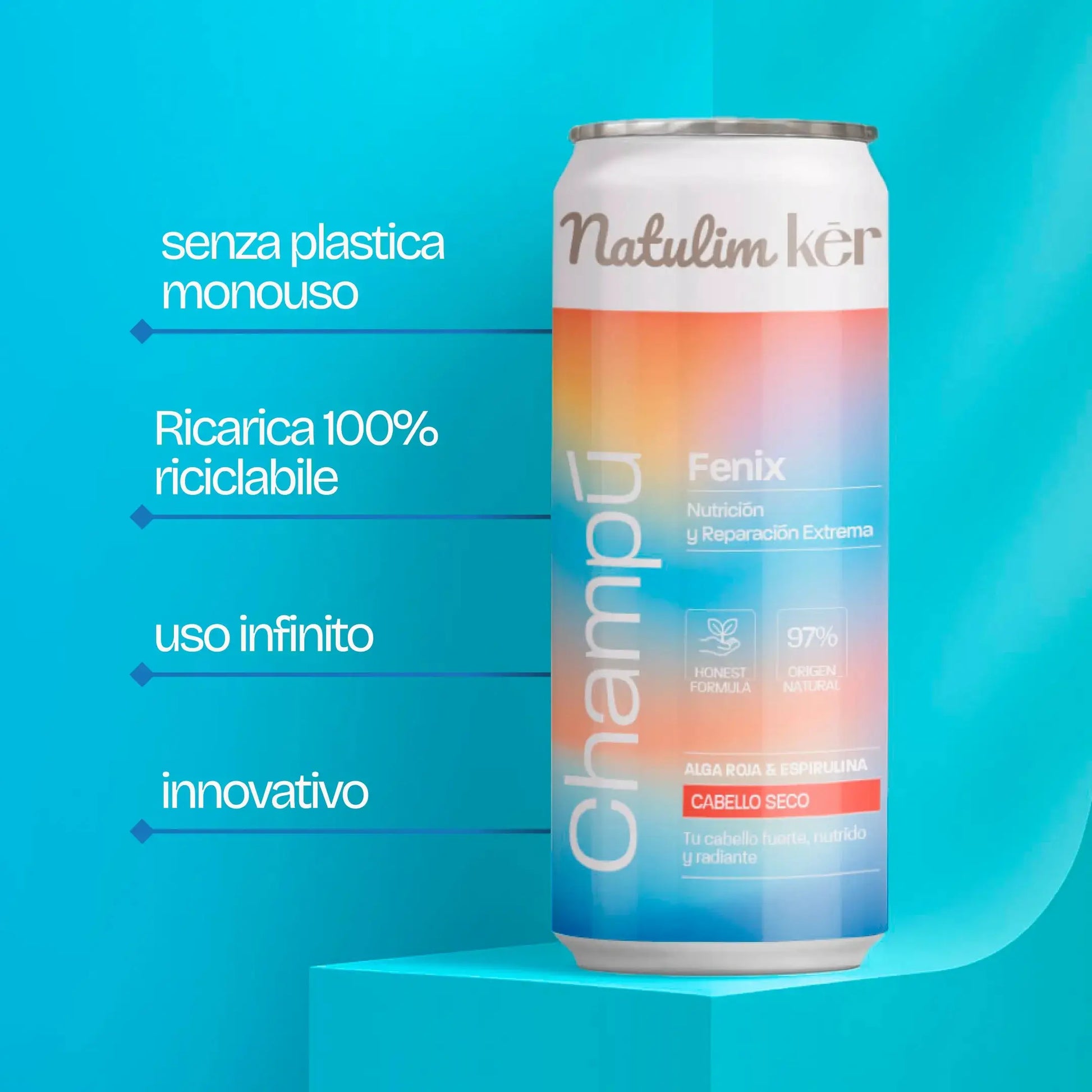Shampoo Fenix - CHAMPÚ FENIX - FEATURES LATA
