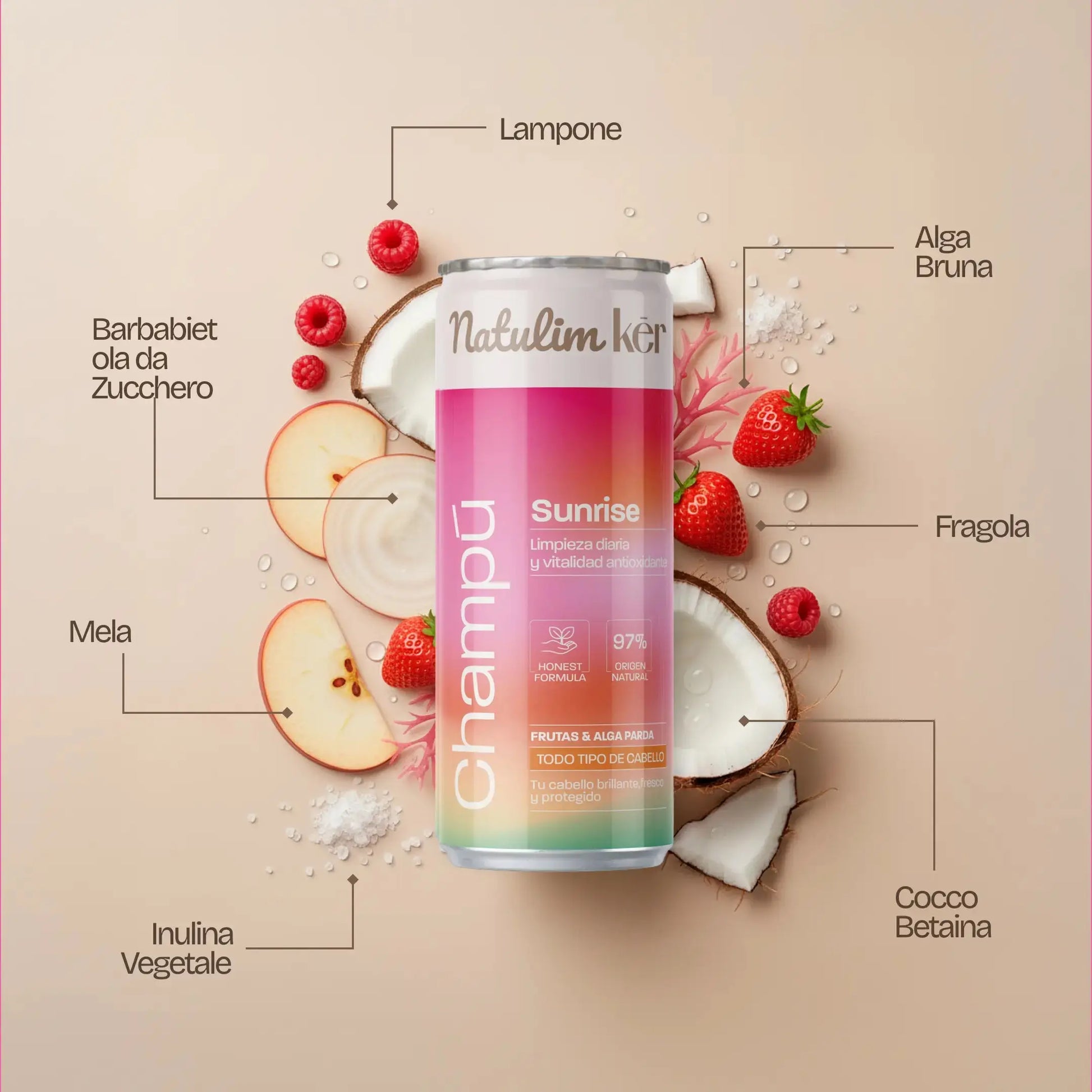 Shampoo Sunrise - CHAMPÚ SUNRISE - INGREDIENTES