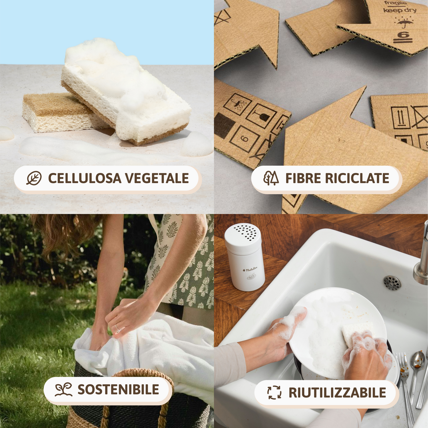 Confezione di Spugne Vegane & Ecologiche