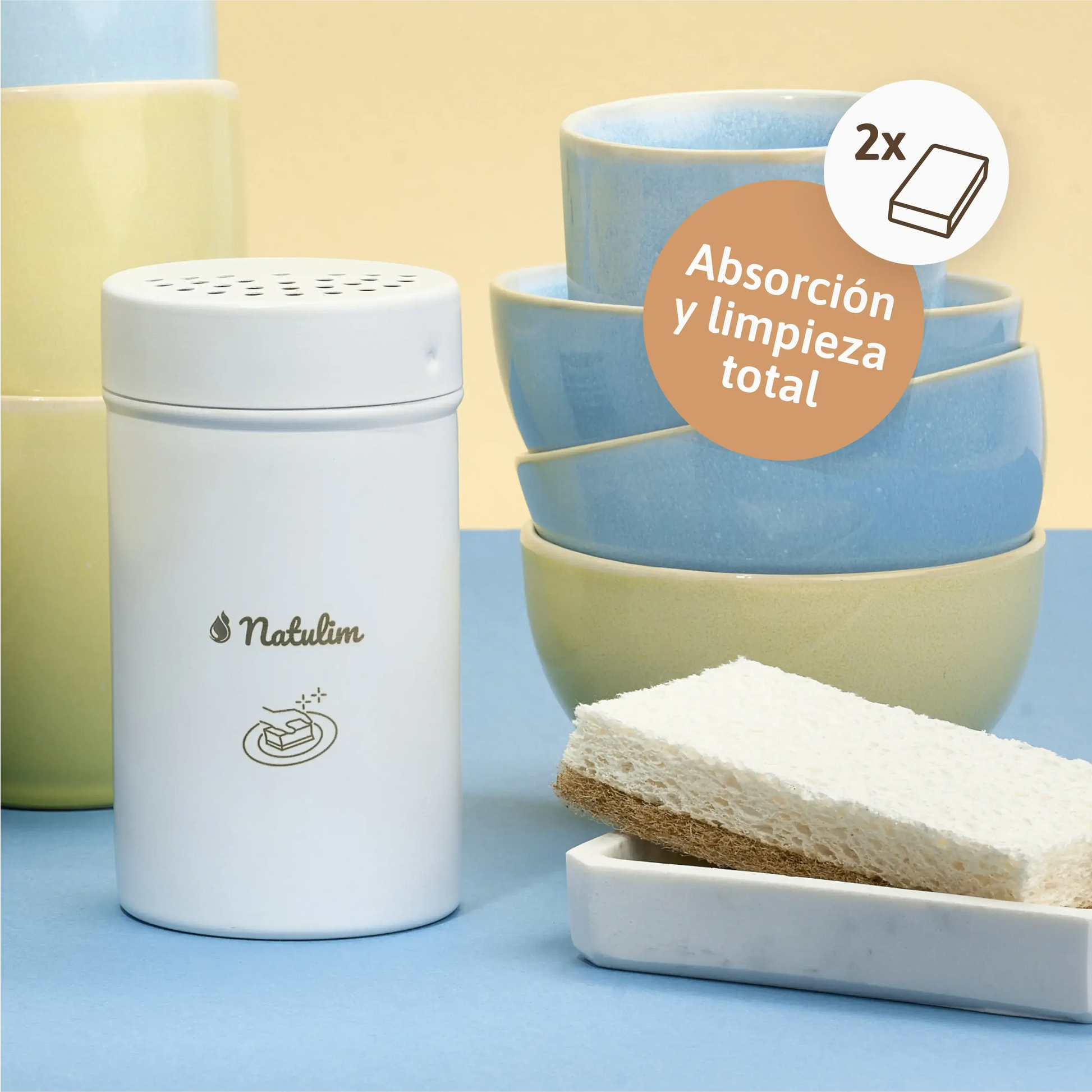 2 Spugne Vegane per Lavastoviglie Natulim