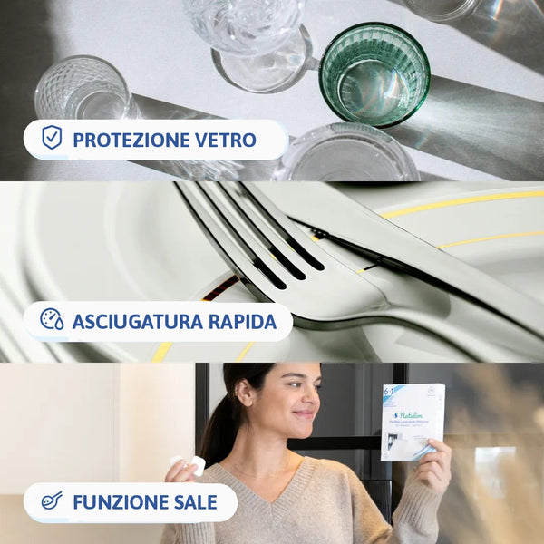Glass protection, quick dry and salt function