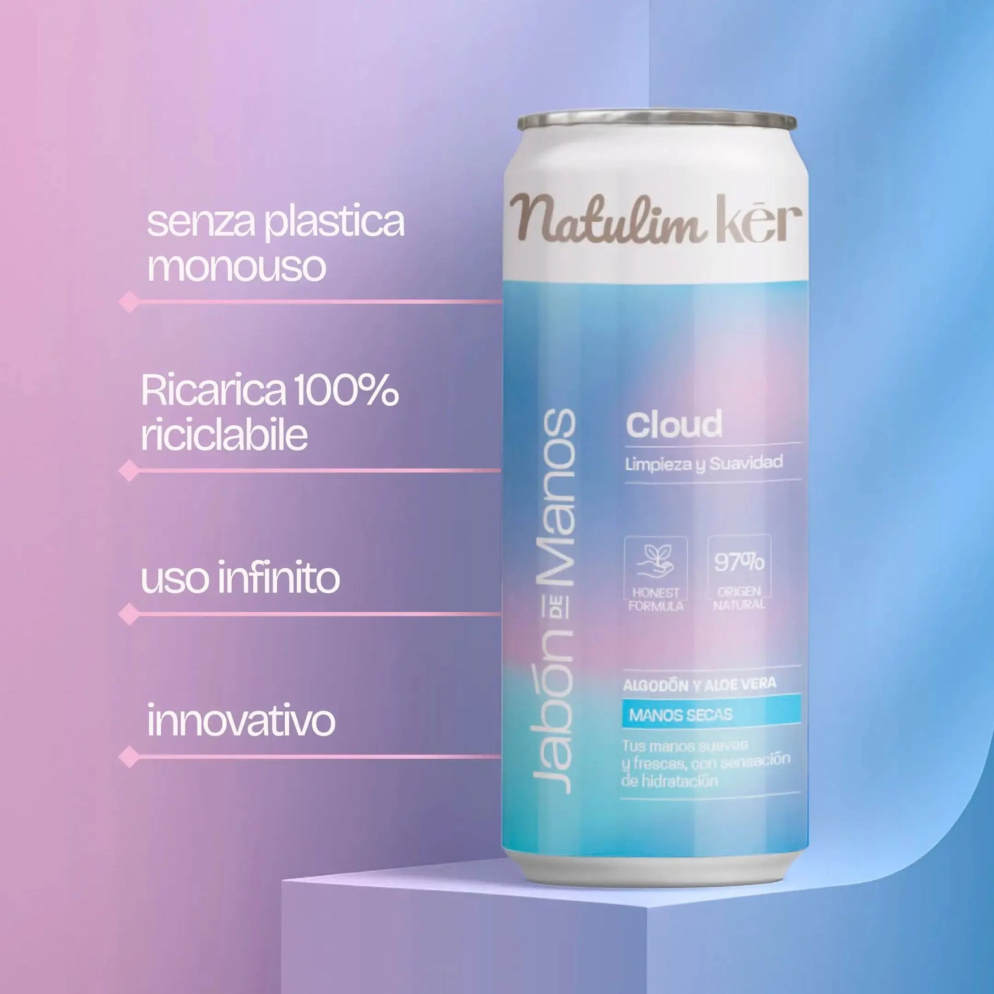 Sapone Cloud - JABÓN CLOUD - FEATURES LATA