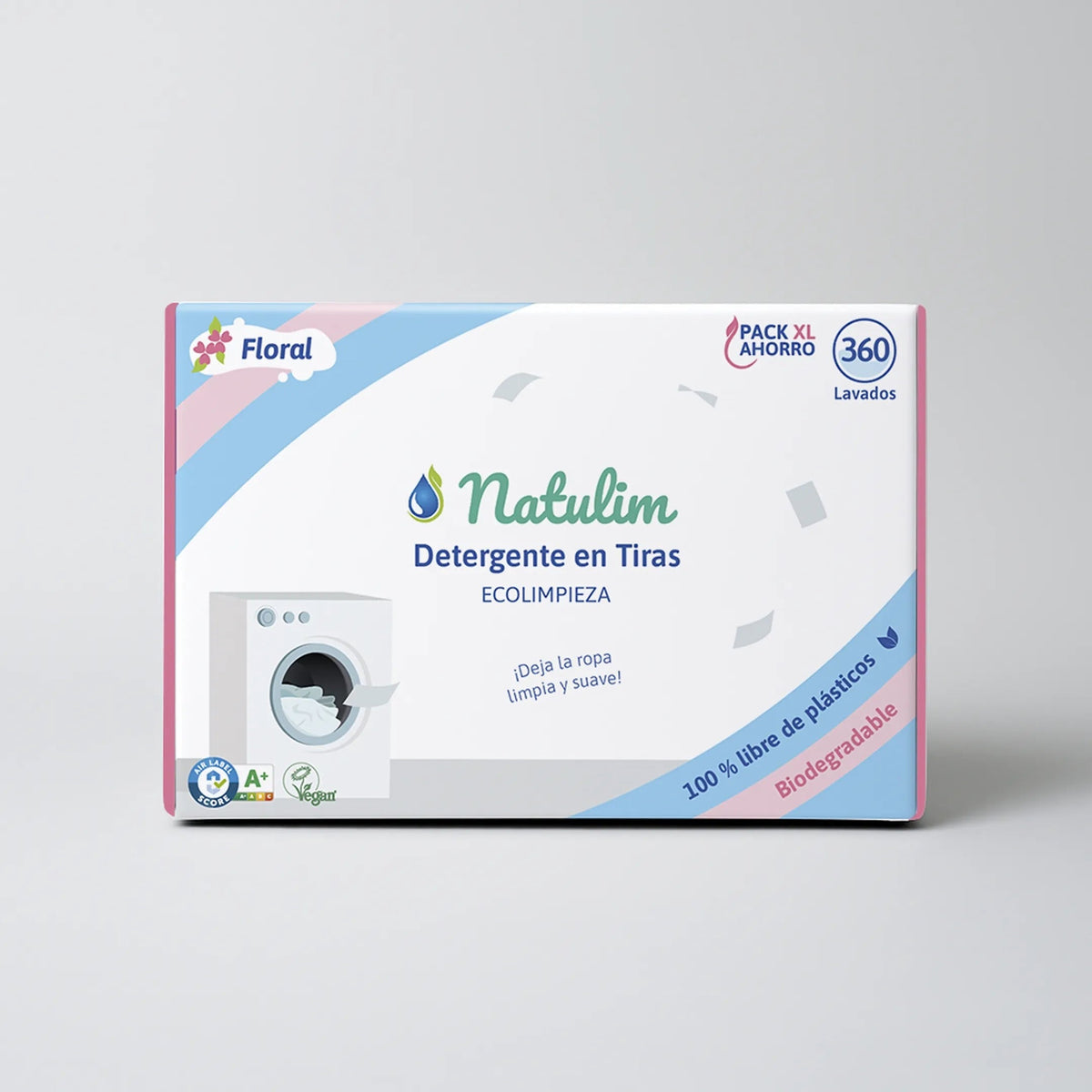Kit Annuale Detersivo in Fogli - 360 lavaggi Natulim - Floreale