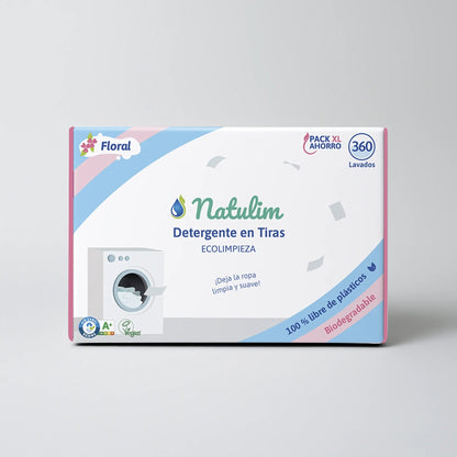 Kit Annuale Detersivo in Fogli - 360 lavaggi Natulim - Floreale