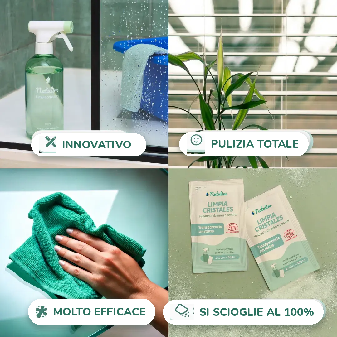 Kit Detergente Vetri Natulim in uso