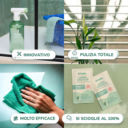 Kit Detergente Vetri Natulim in uso