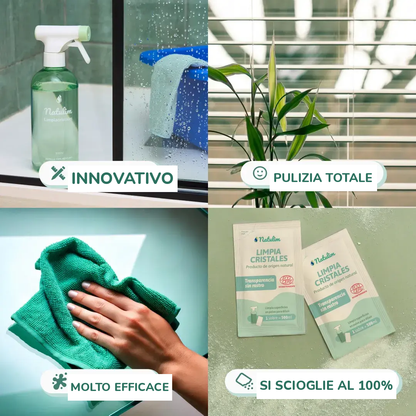 Kit Detergente Vetri Natulim in uso