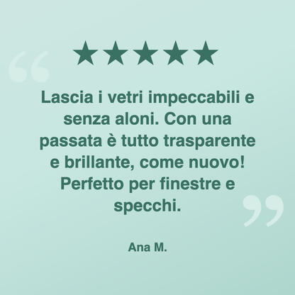Recensione cliente, Kit Detergente Vetri Natulim