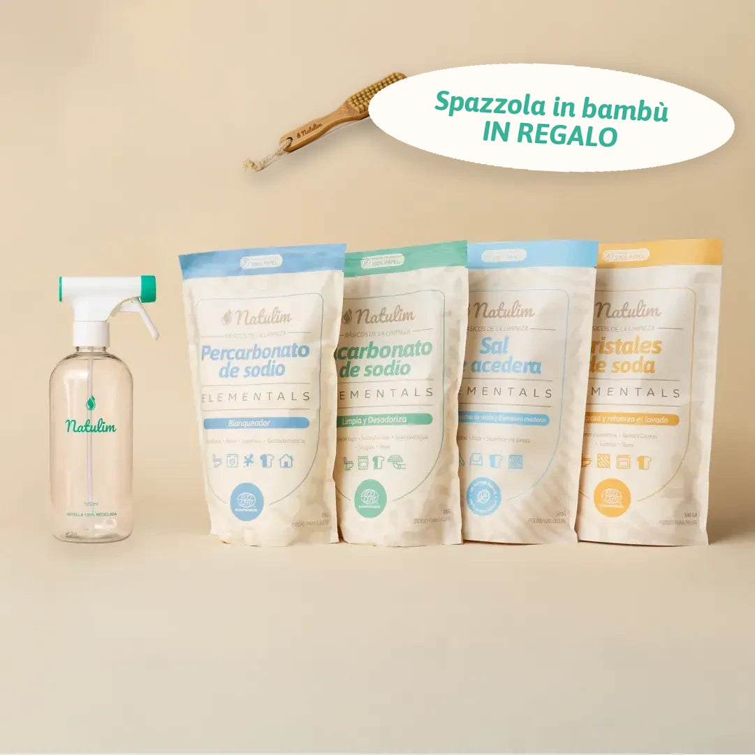 Kit Elementals con spazzola in bambù in regalo