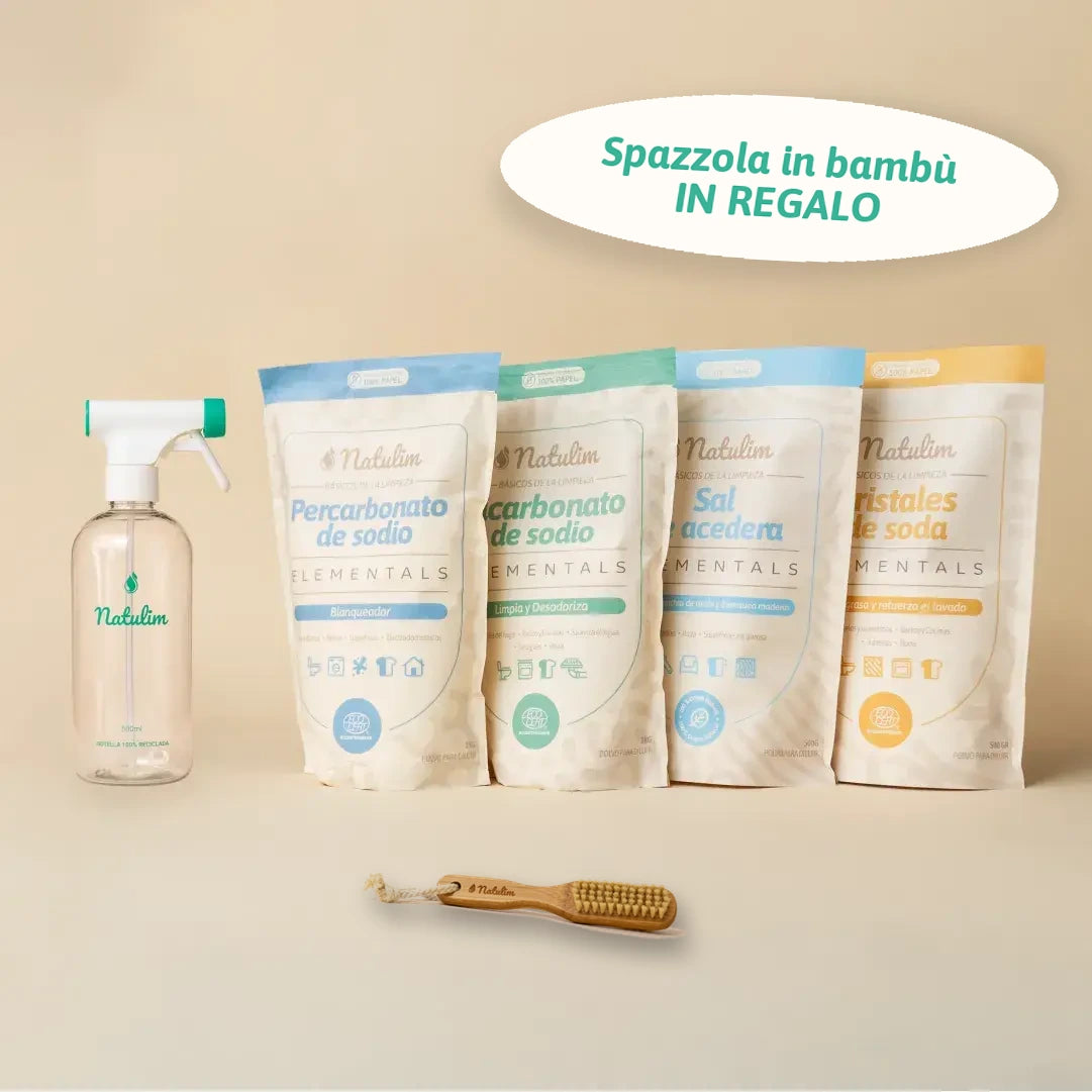 Kit Elementals con spazzola in bambù in regalo